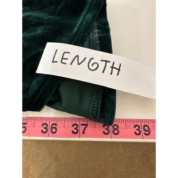 Womans Velvet Emerald Green Mini Dress Size L Whimsigoth Vampire Event Prom Gala - Picture 5 of 13